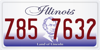 IL license plate Z857632