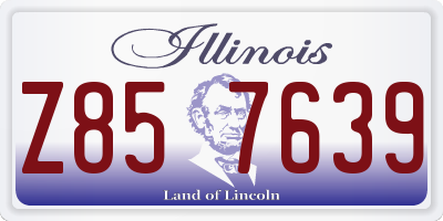 IL license plate Z857639