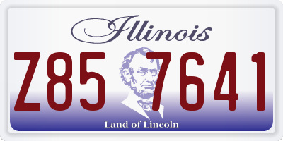 IL license plate Z857641