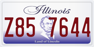 IL license plate Z857644