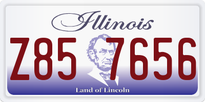 IL license plate Z857656
