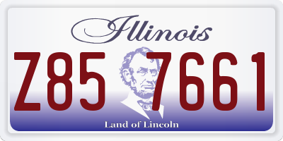 IL license plate Z857661