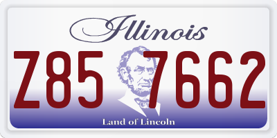 IL license plate Z857662