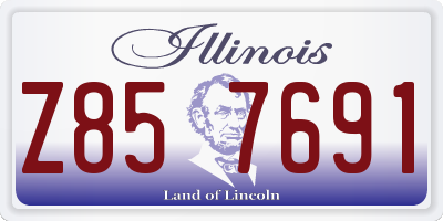 IL license plate Z857691
