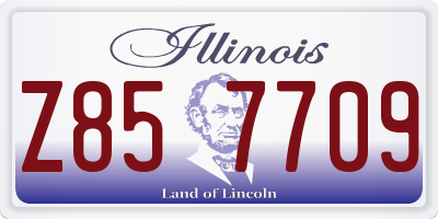 IL license plate Z857709