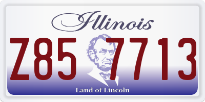 IL license plate Z857713