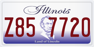 IL license plate Z857720