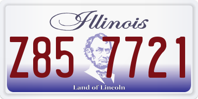 IL license plate Z857721