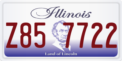 IL license plate Z857722