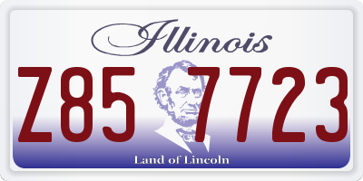 IL license plate Z857723