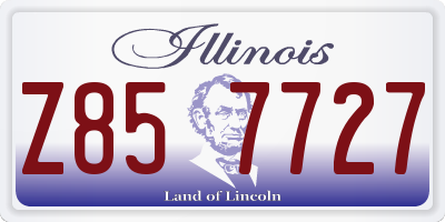 IL license plate Z857727