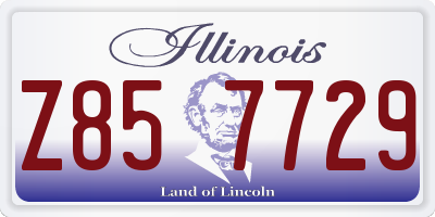 IL license plate Z857729
