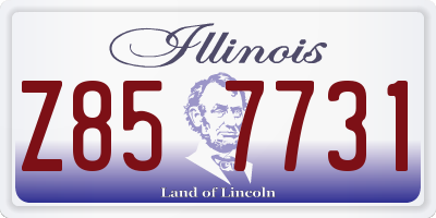 IL license plate Z857731