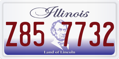 IL license plate Z857732