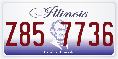IL license plate Z857736