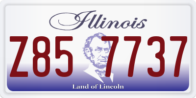 IL license plate Z857737
