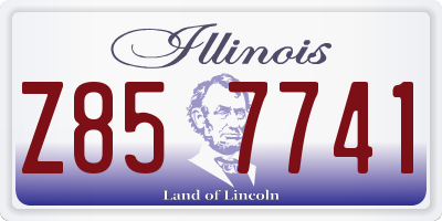 IL license plate Z857741