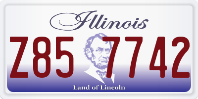 IL license plate Z857742