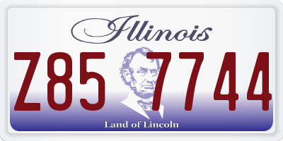 IL license plate Z857744