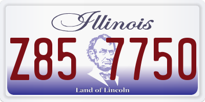 IL license plate Z857750