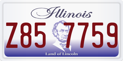 IL license plate Z857759