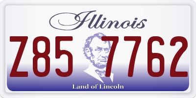 IL license plate Z857762