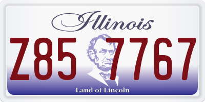 IL license plate Z857767