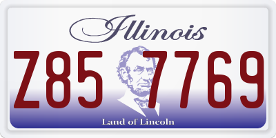 IL license plate Z857769