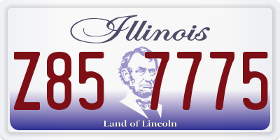 IL license plate Z857775