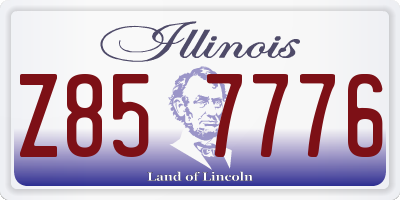IL license plate Z857776