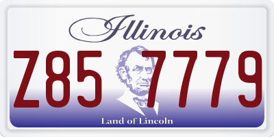 IL license plate Z857779