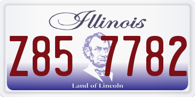 IL license plate Z857782