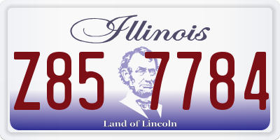 IL license plate Z857784