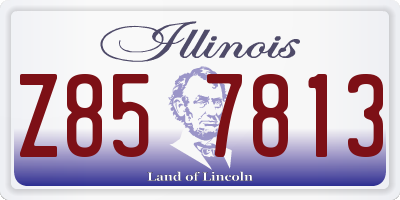 IL license plate Z857813