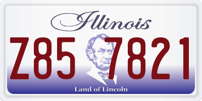 IL license plate Z857821