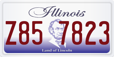 IL license plate Z857823