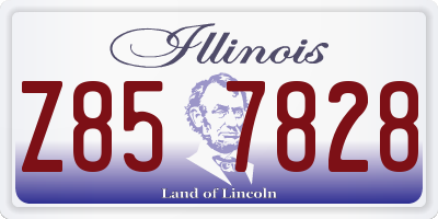 IL license plate Z857828