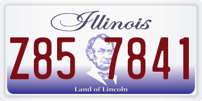 IL license plate Z857841
