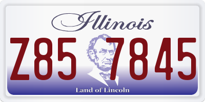 IL license plate Z857845