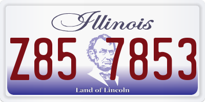 IL license plate Z857853