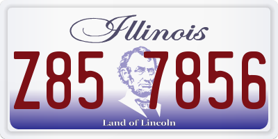 IL license plate Z857856