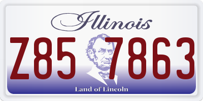 IL license plate Z857863