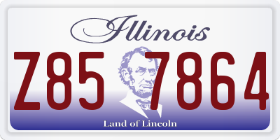 IL license plate Z857864