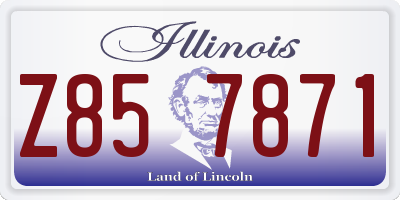 IL license plate Z857871