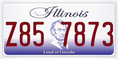 IL license plate Z857873