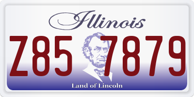 IL license plate Z857879