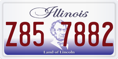 IL license plate Z857882