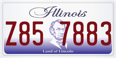 IL license plate Z857883