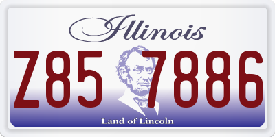 IL license plate Z857886