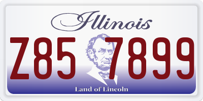 IL license plate Z857899